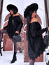PLUS SIZE sweater "AGAIN 10588" - black